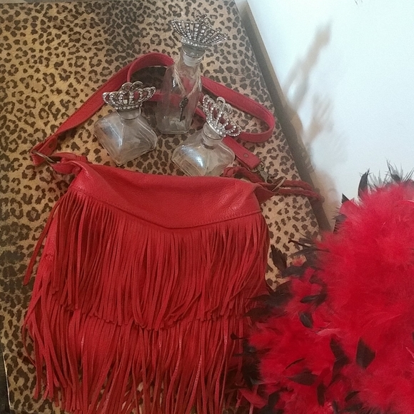 Coral Custom fringe purse - Picture 2 of 5